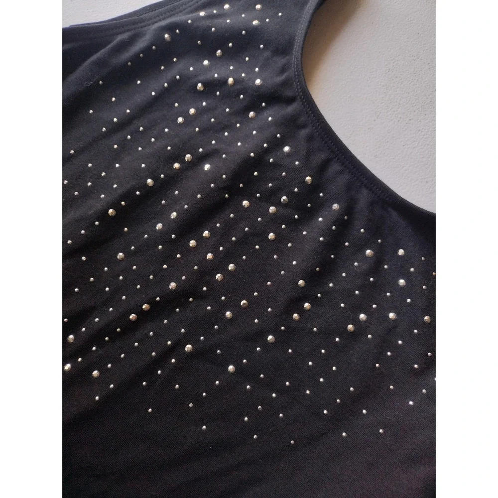 Cat & Jack Girls‎ Black Rhinestone Heart Leotard Dress XL 14 NWT
